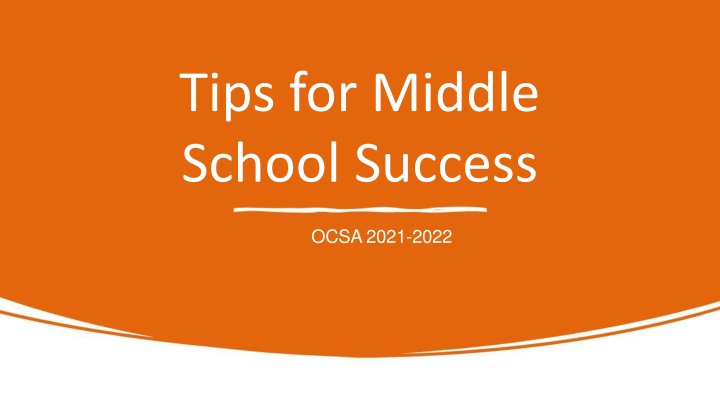 tips for middle school success