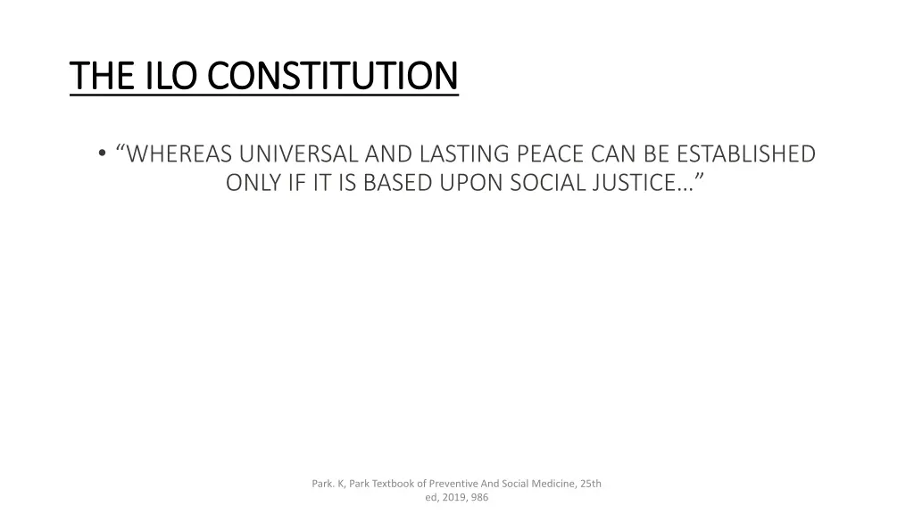 the ilo constitution the ilo constitution