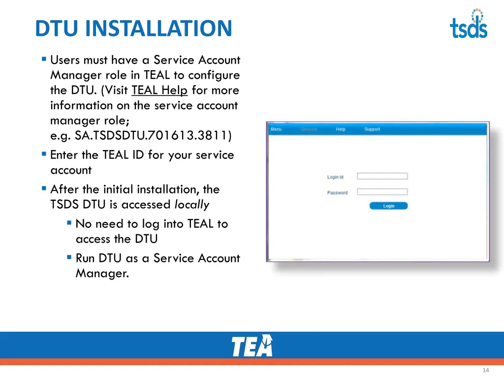 dtu installation