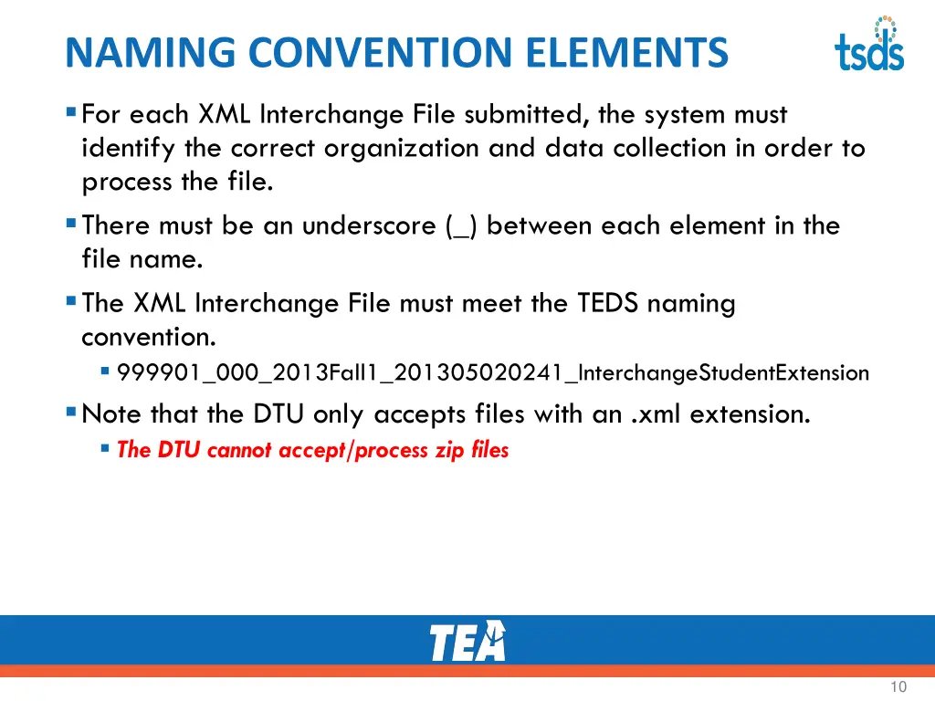 naming convention elements