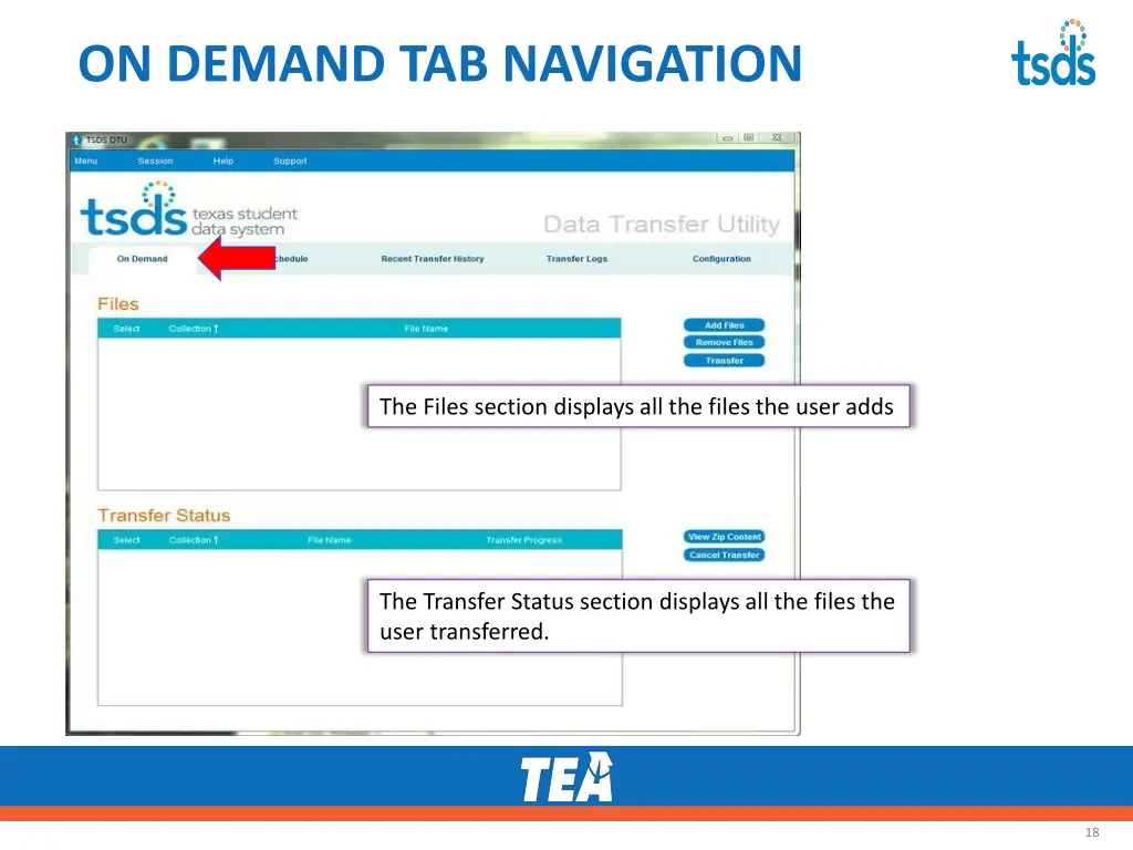 on demand tab navigation
