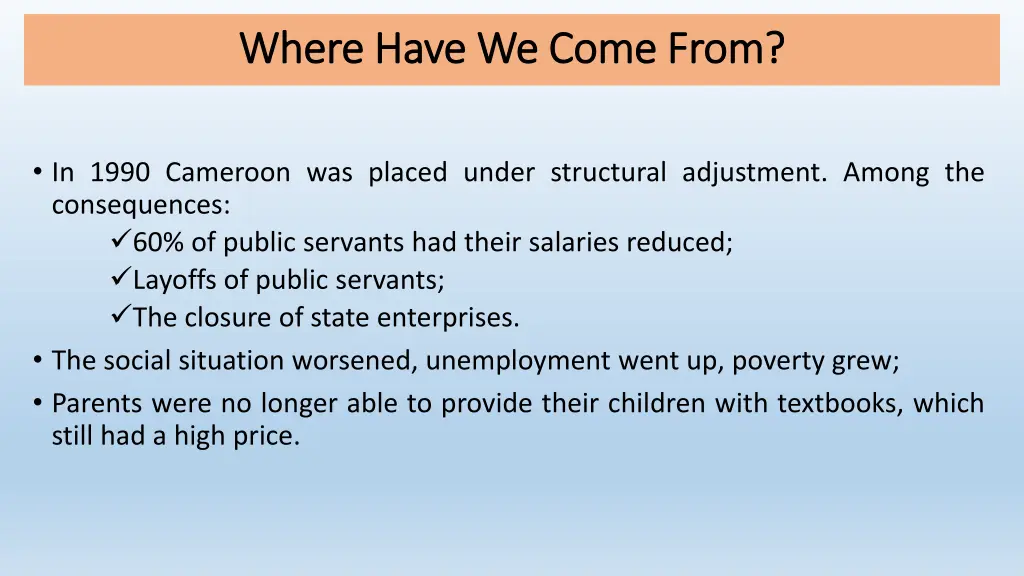 where have we come from where have we come from 1