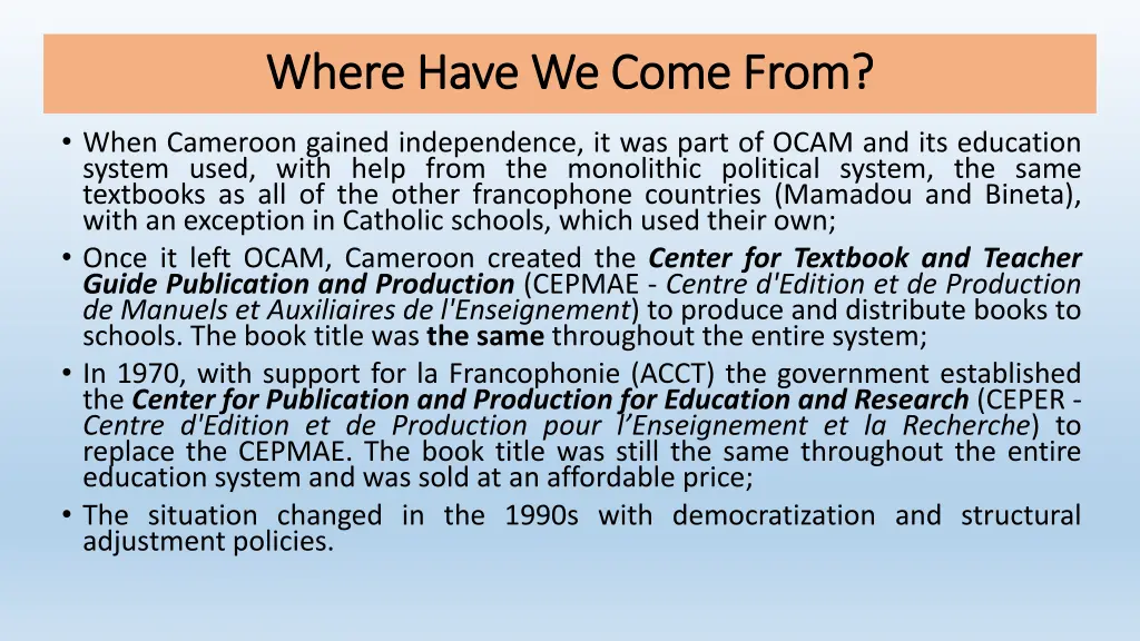 where have we come from where have we come from