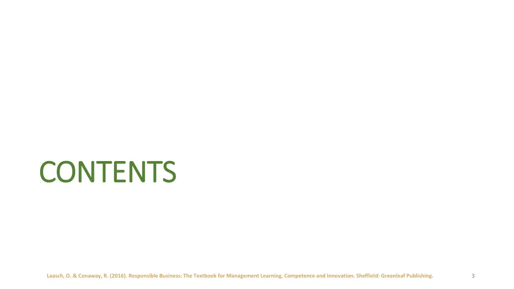 contents contents