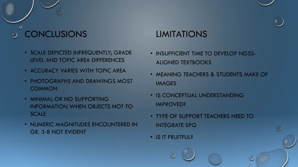 conclusions