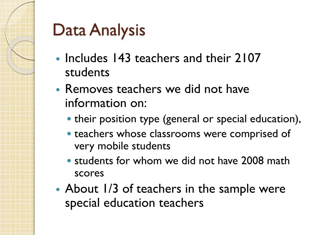 data analysis