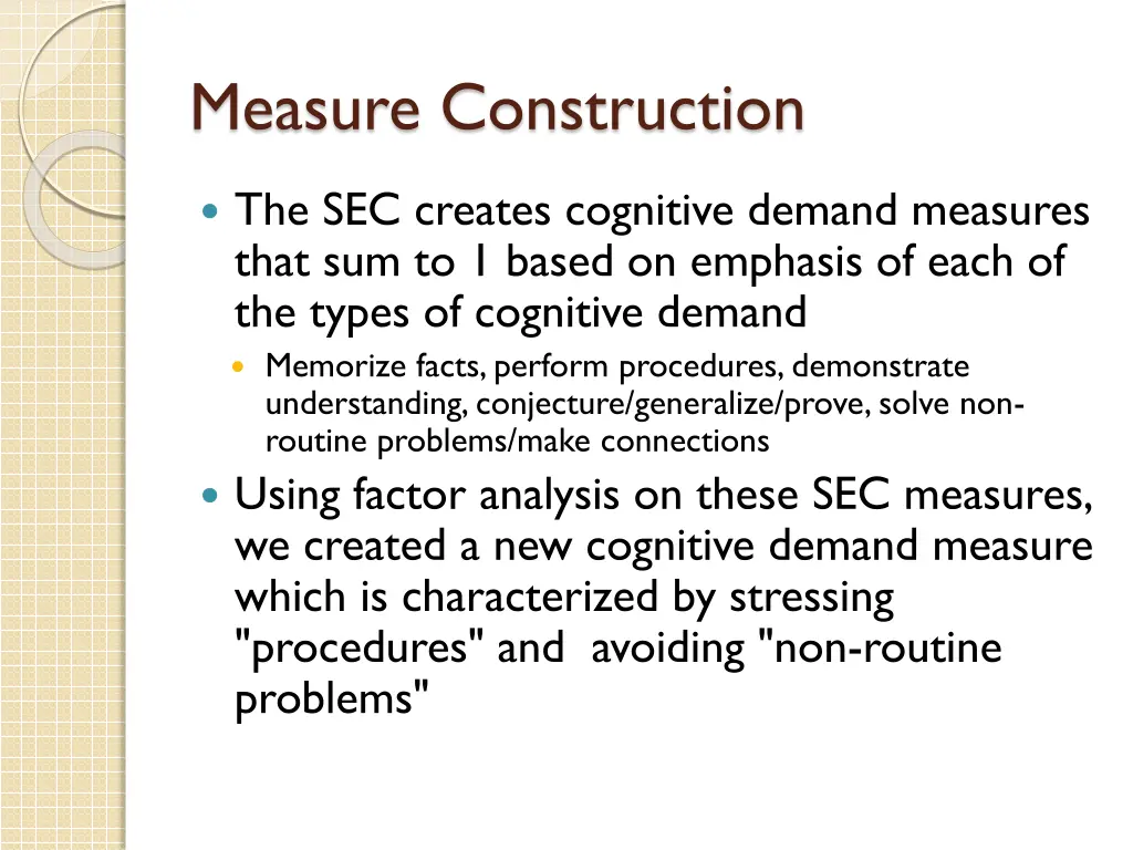measure construction