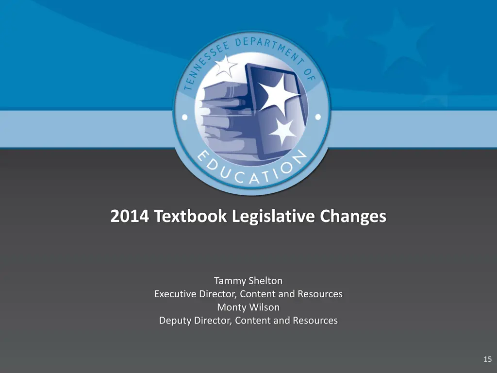 2014 textbook legislative changes