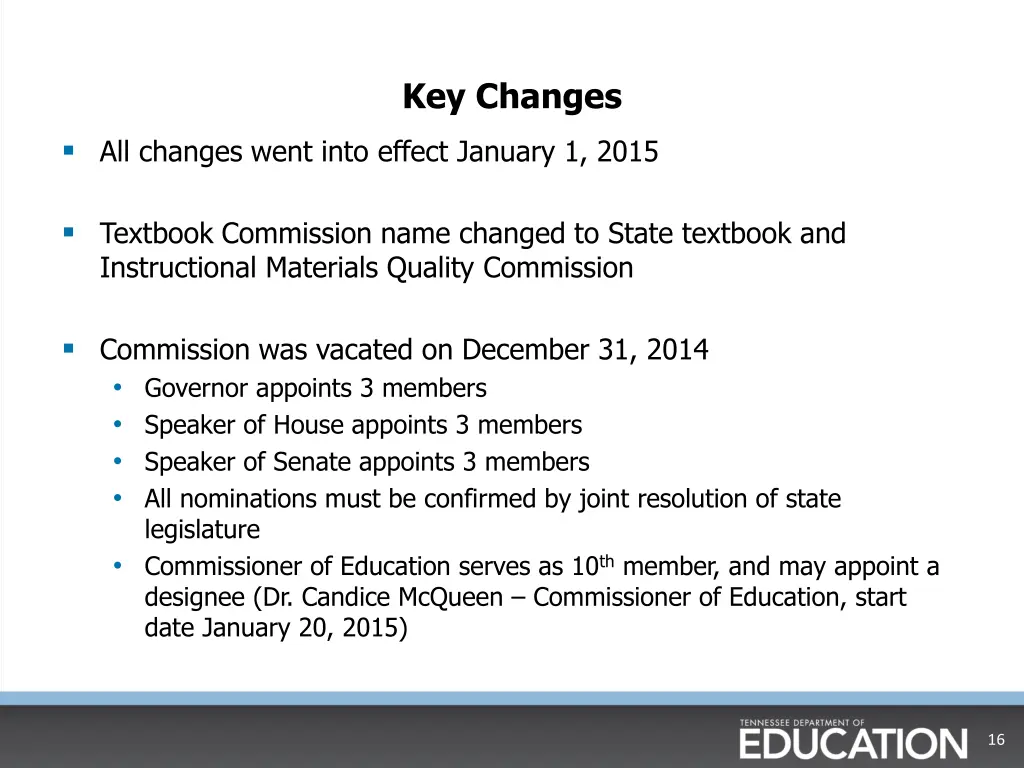 key changes