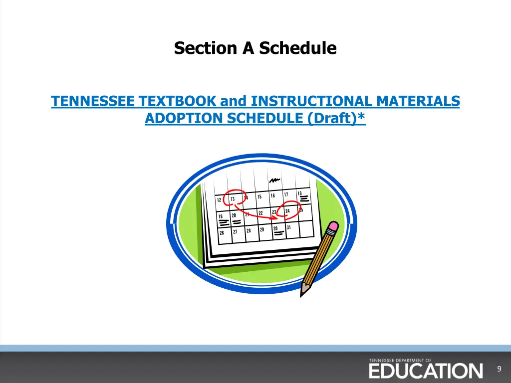 section a schedule