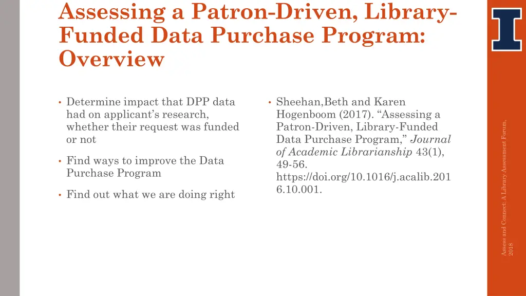 assessing a patron driven library funded data