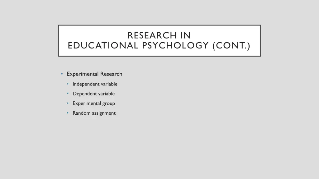 research in 3
