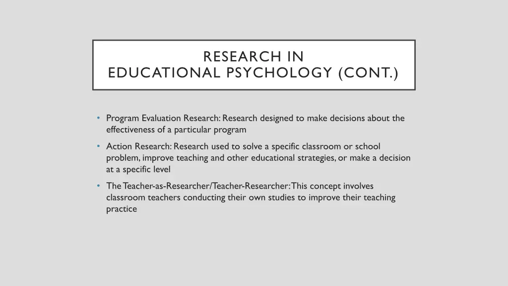 research in 4