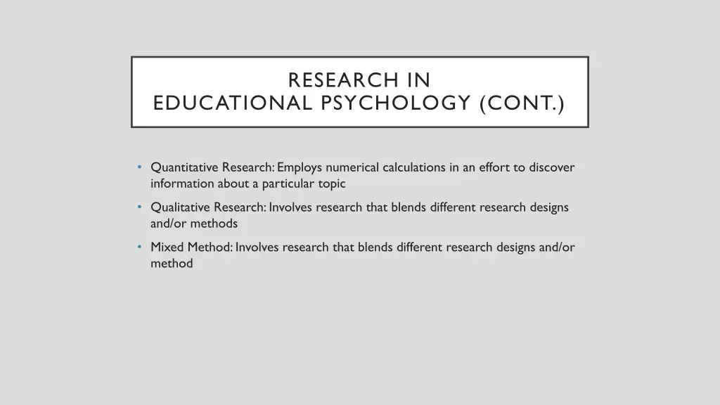 research in 5