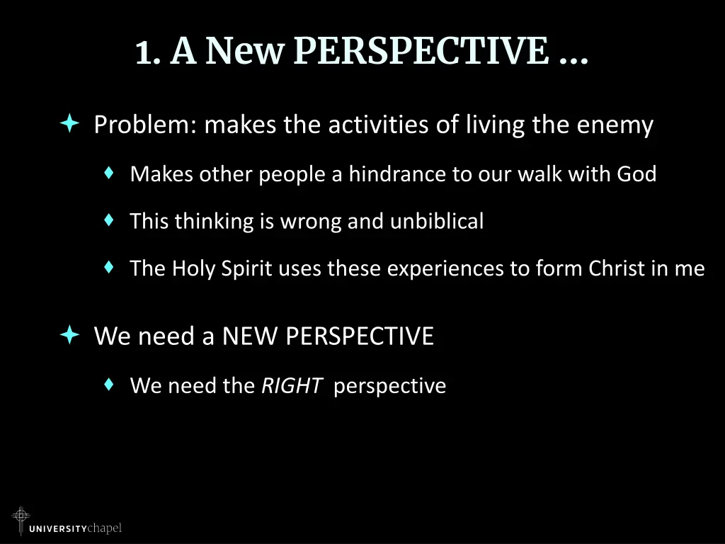 1 a new perspective 2