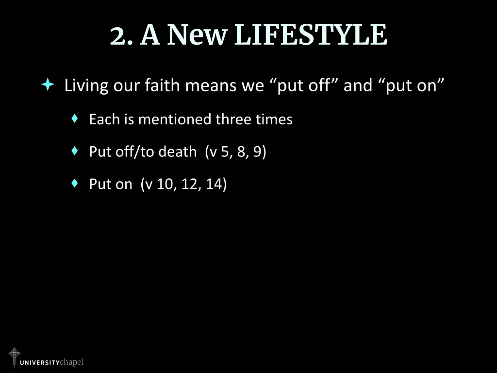 2 a new lifestyle