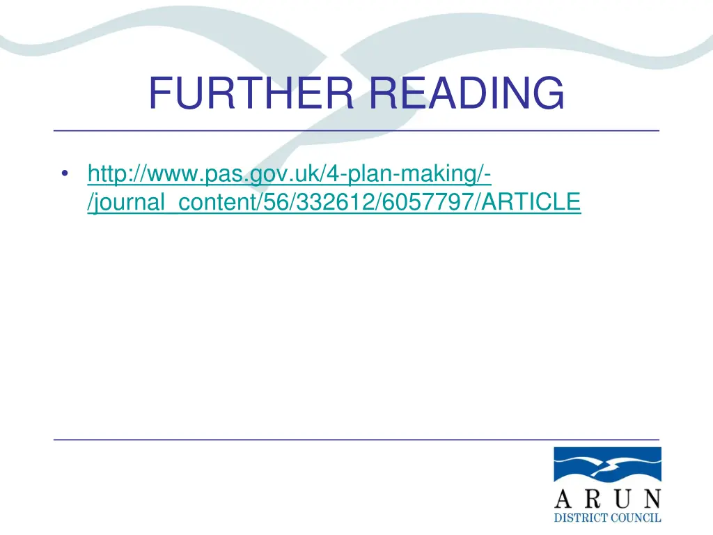 further reading