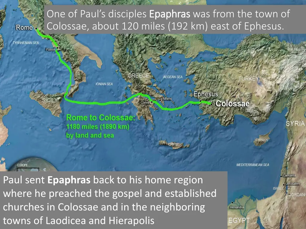 one of paul s disciples epaphras colossae about