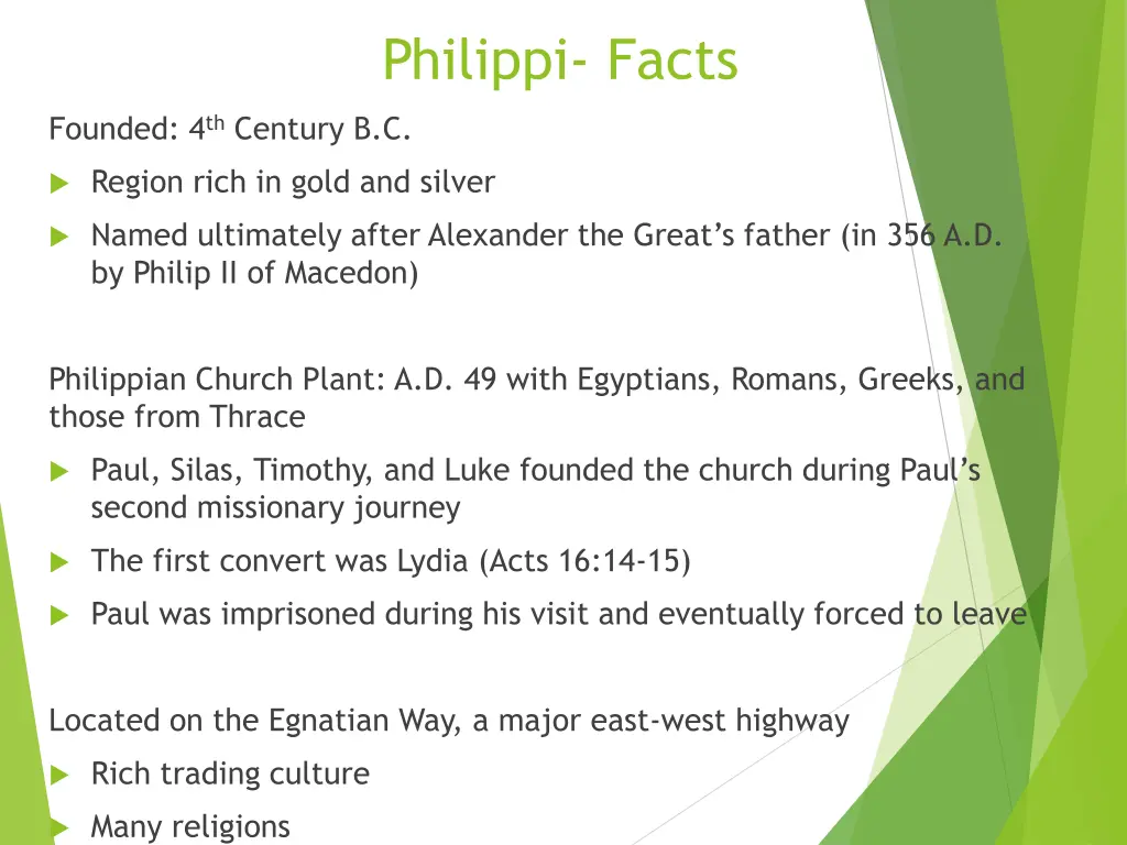 philippi facts