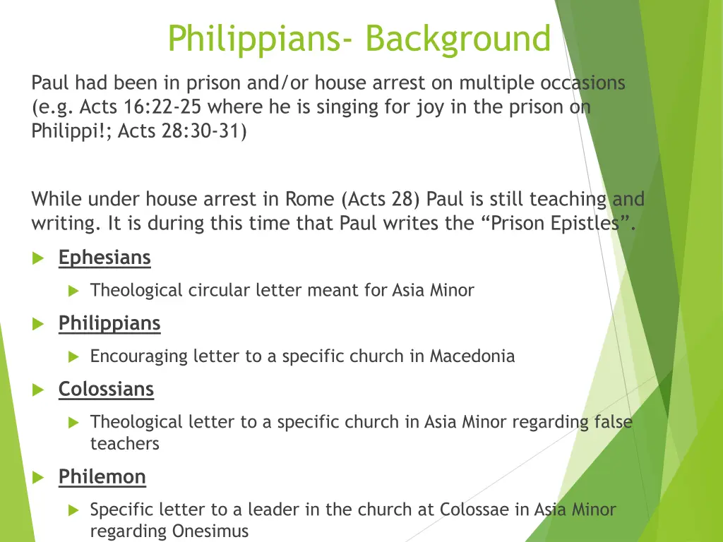 philippians background