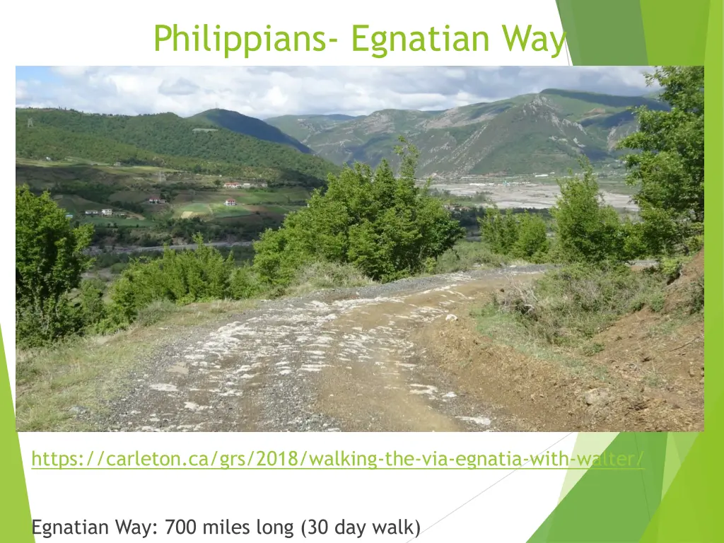 philippians egnatian way