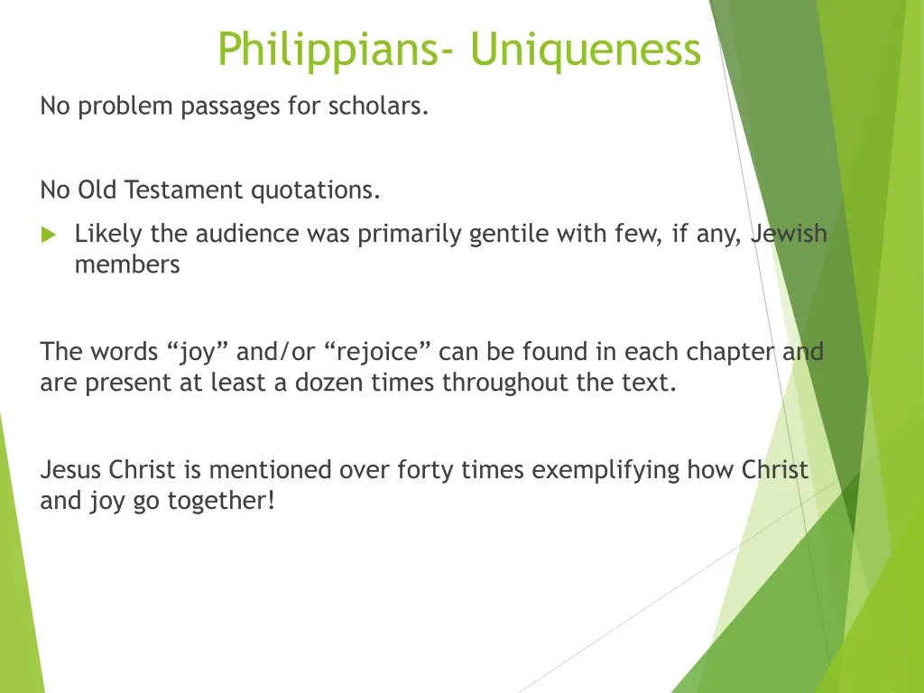 philippians uniqueness