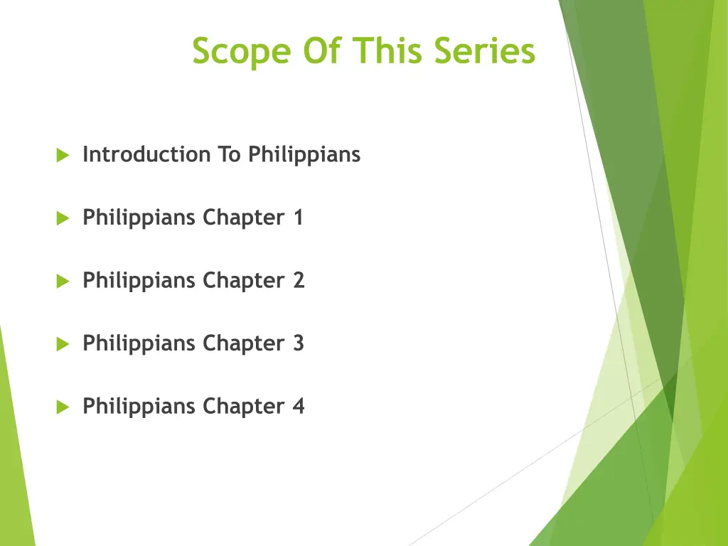 scope of this series