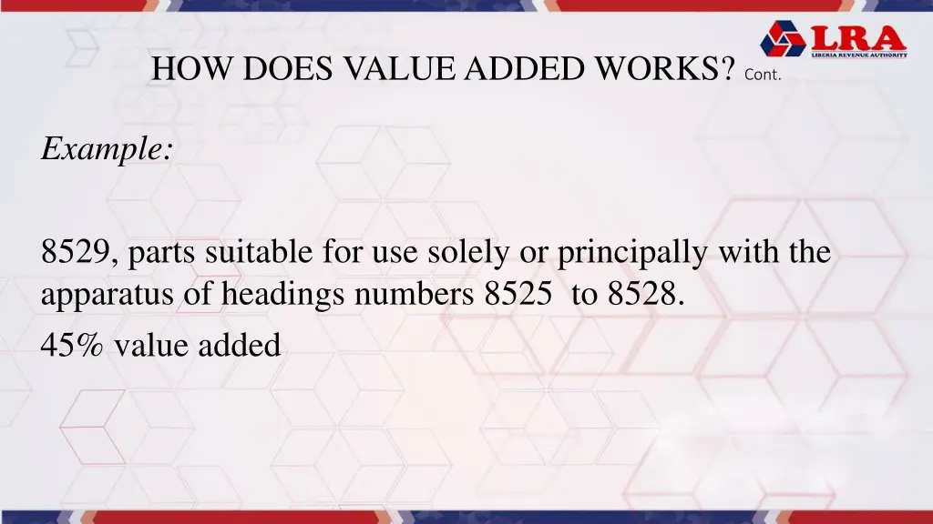 how does value added works cont