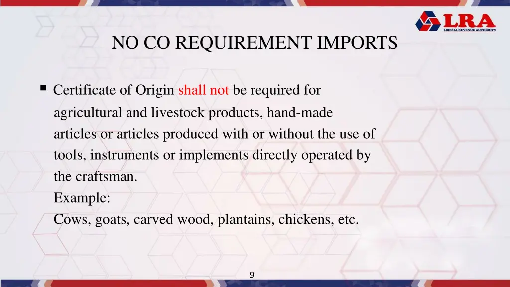 no co requirement imports