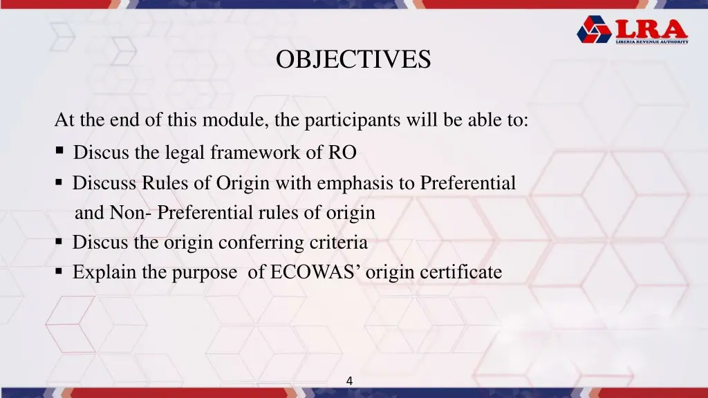 objectives
