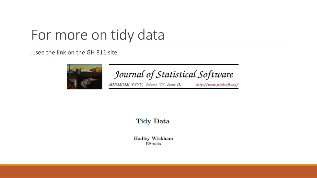 for more on tidy data