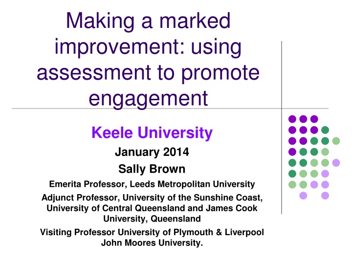 making a marked improvement using assessment