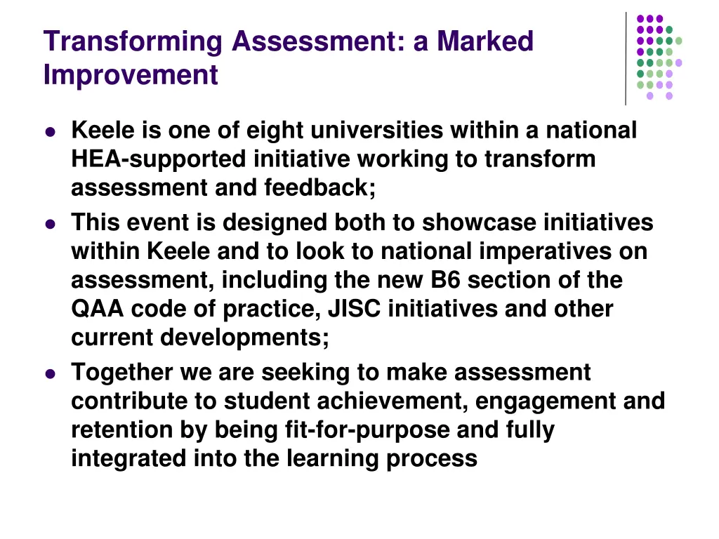 transforming assessment a marked improvement