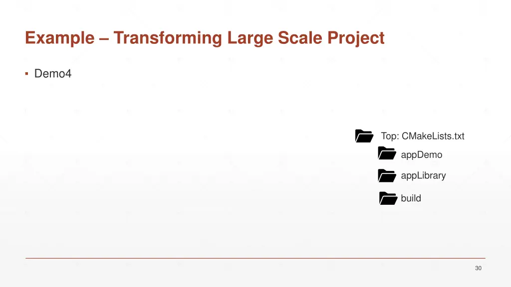 example transforming large scale project 1