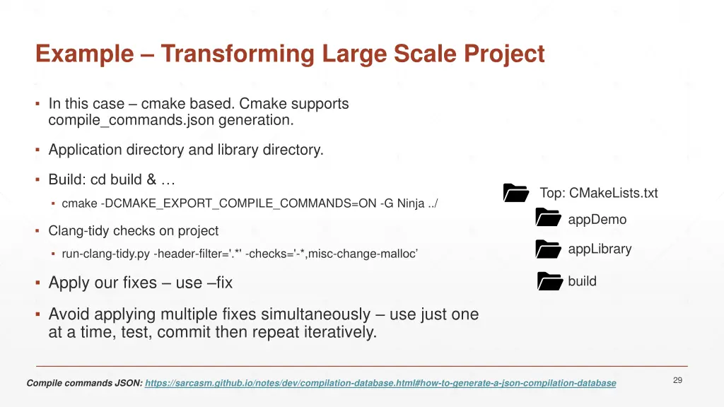 example transforming large scale project
