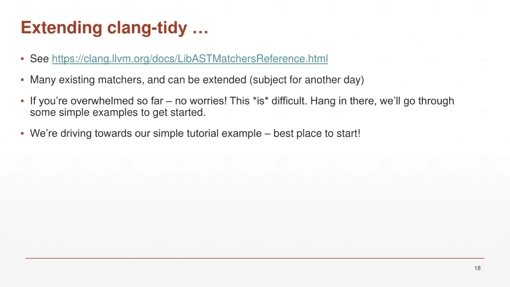 extending clang tidy