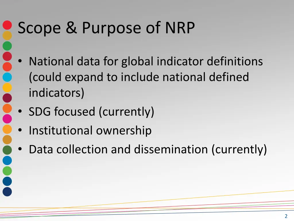 scope purpose of nrp