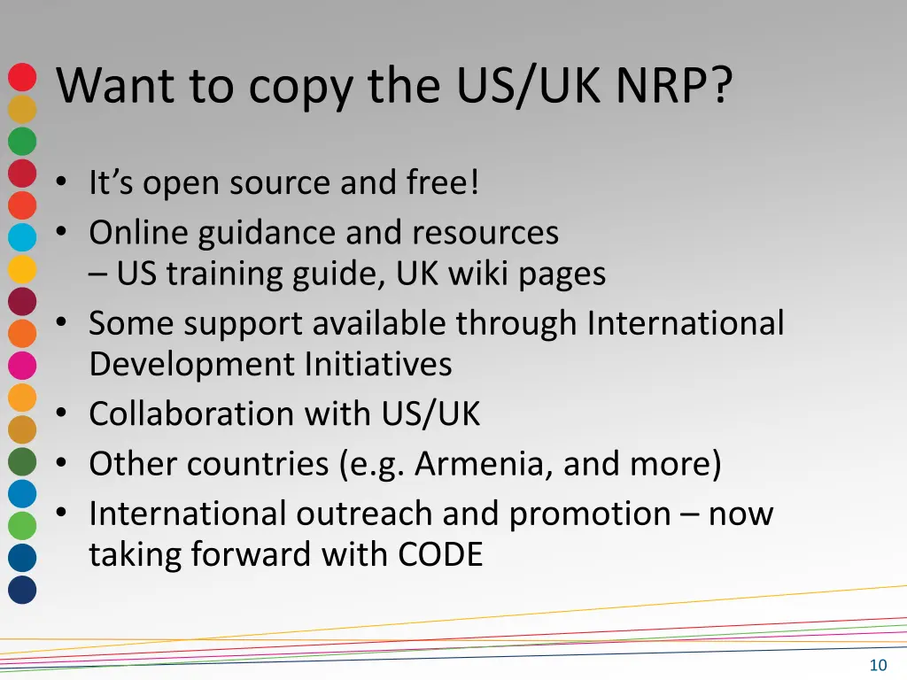 want to copy the us uk nrp