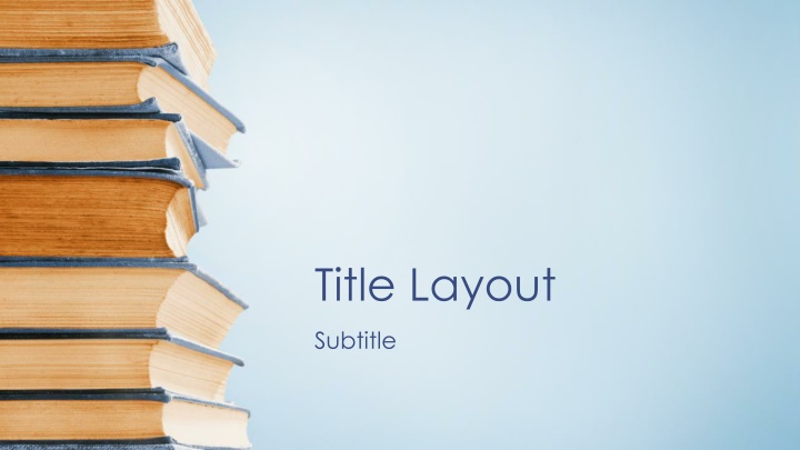 title layout