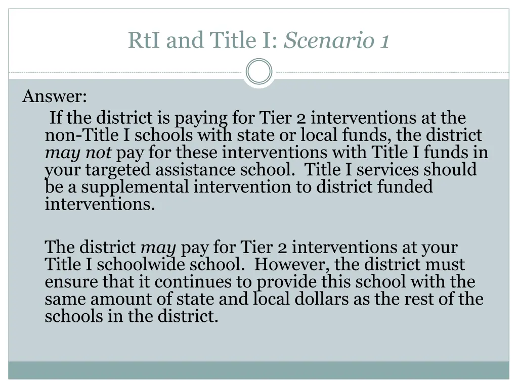 rti and title i scenario 1 1