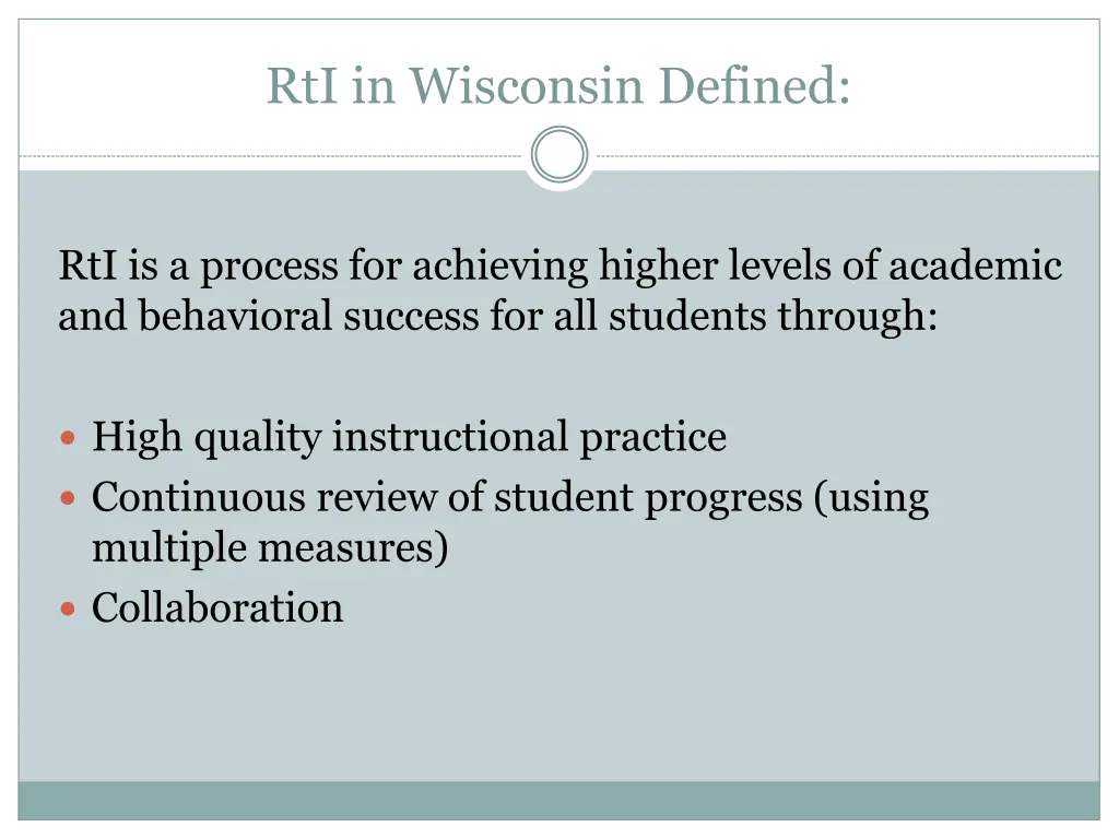 rti in wisconsin defined