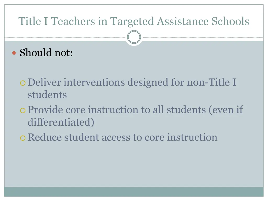 title i teachers in targeted assistance schools 1