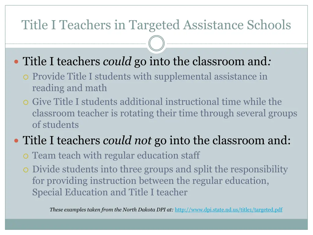 title i teachers in targeted assistance schools 2