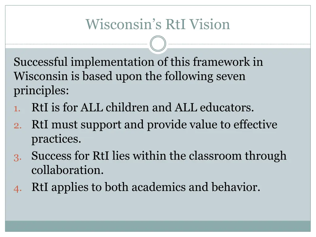 wisconsin s rti vision