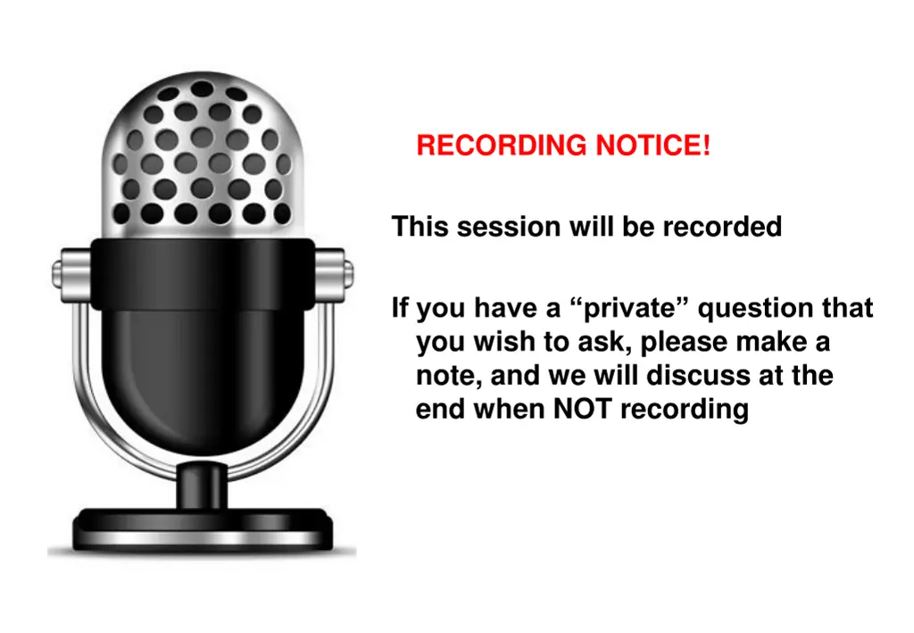 recording notice