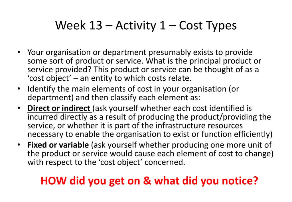 week 13 activity 1 cost types 1
