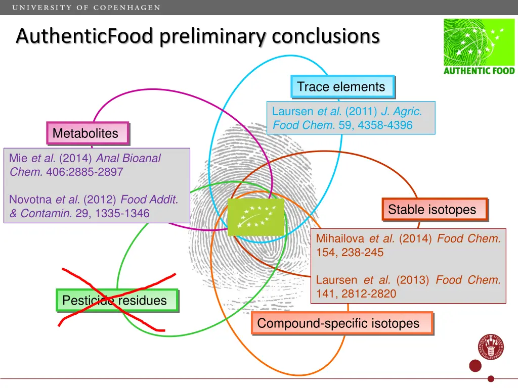 authenticfood preliminary conclusions