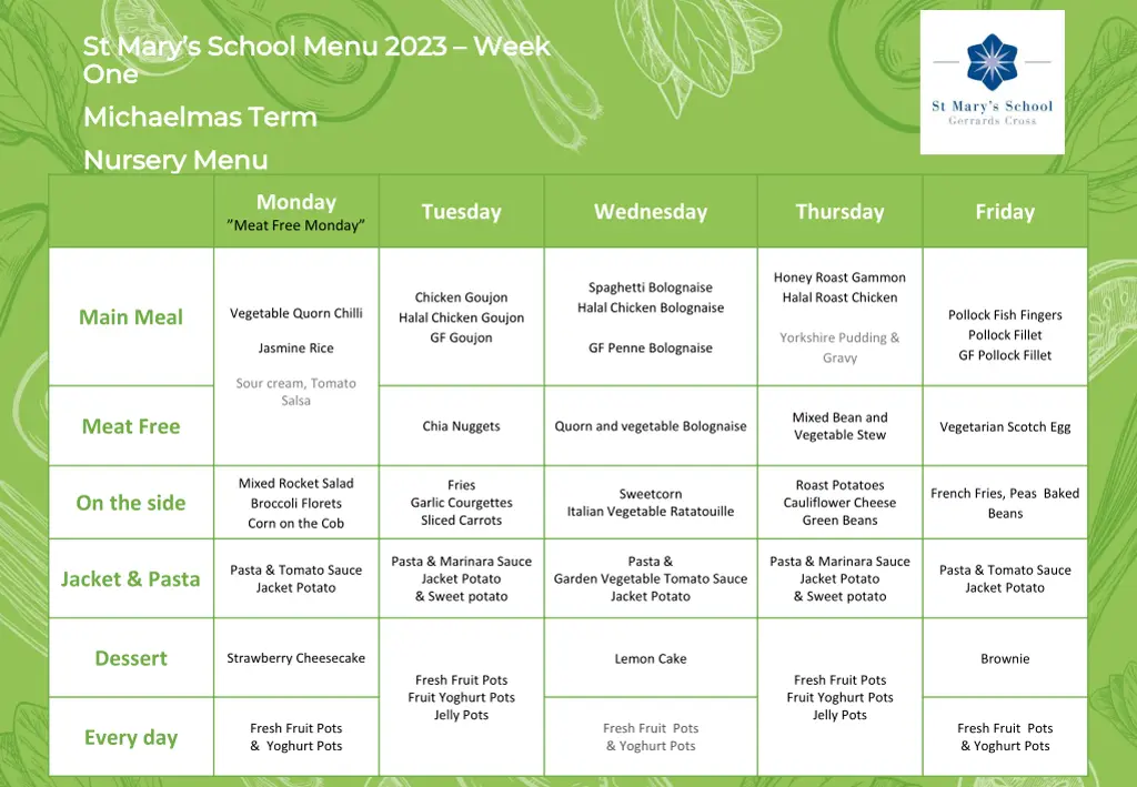 st mary s school menu 2023 st mary s school menu