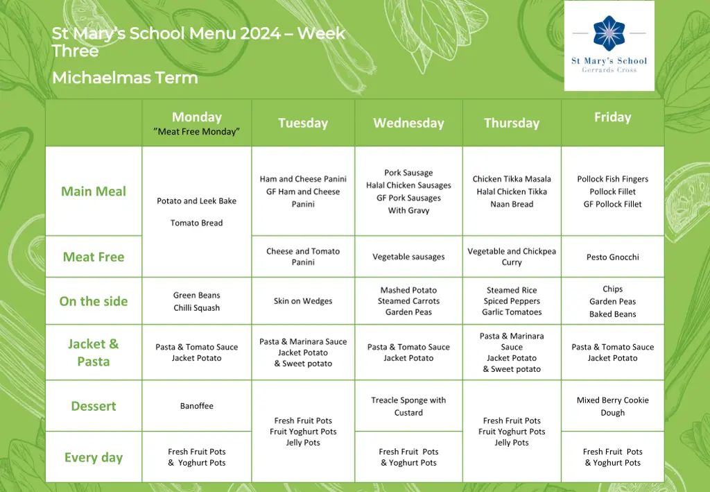 st mary s school menu 2024 st mary s school menu 2