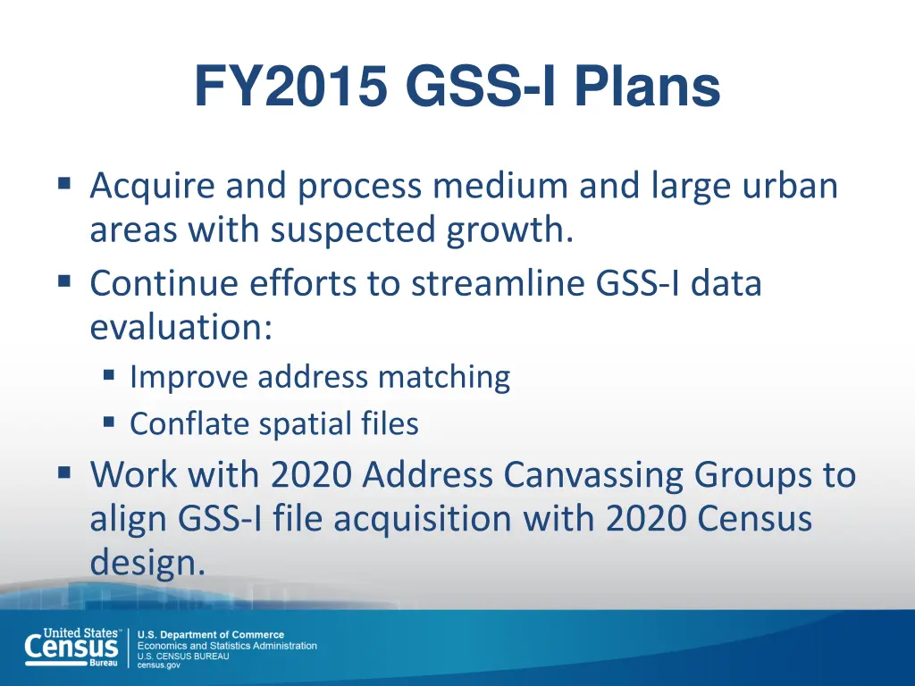 fy2015 gss i plans